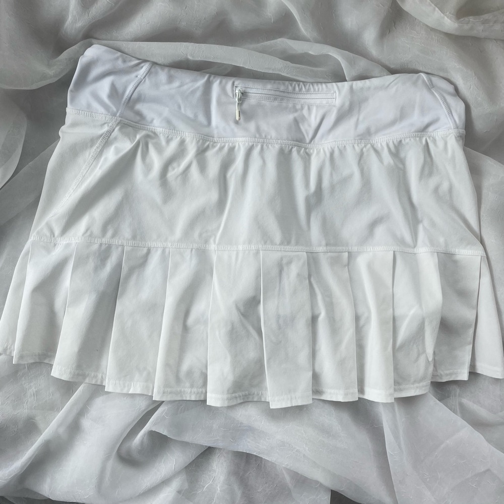 Lululemon Pace Rival pleated Skirt/Skort White Size 10 - Picture 3 of 7